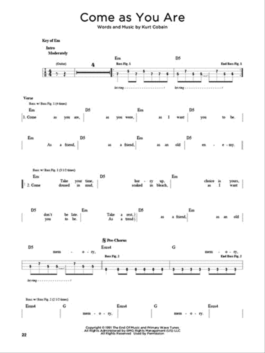 First 50 Songs You Should Play on Bass Electric Guitar scores gallery preview page 3