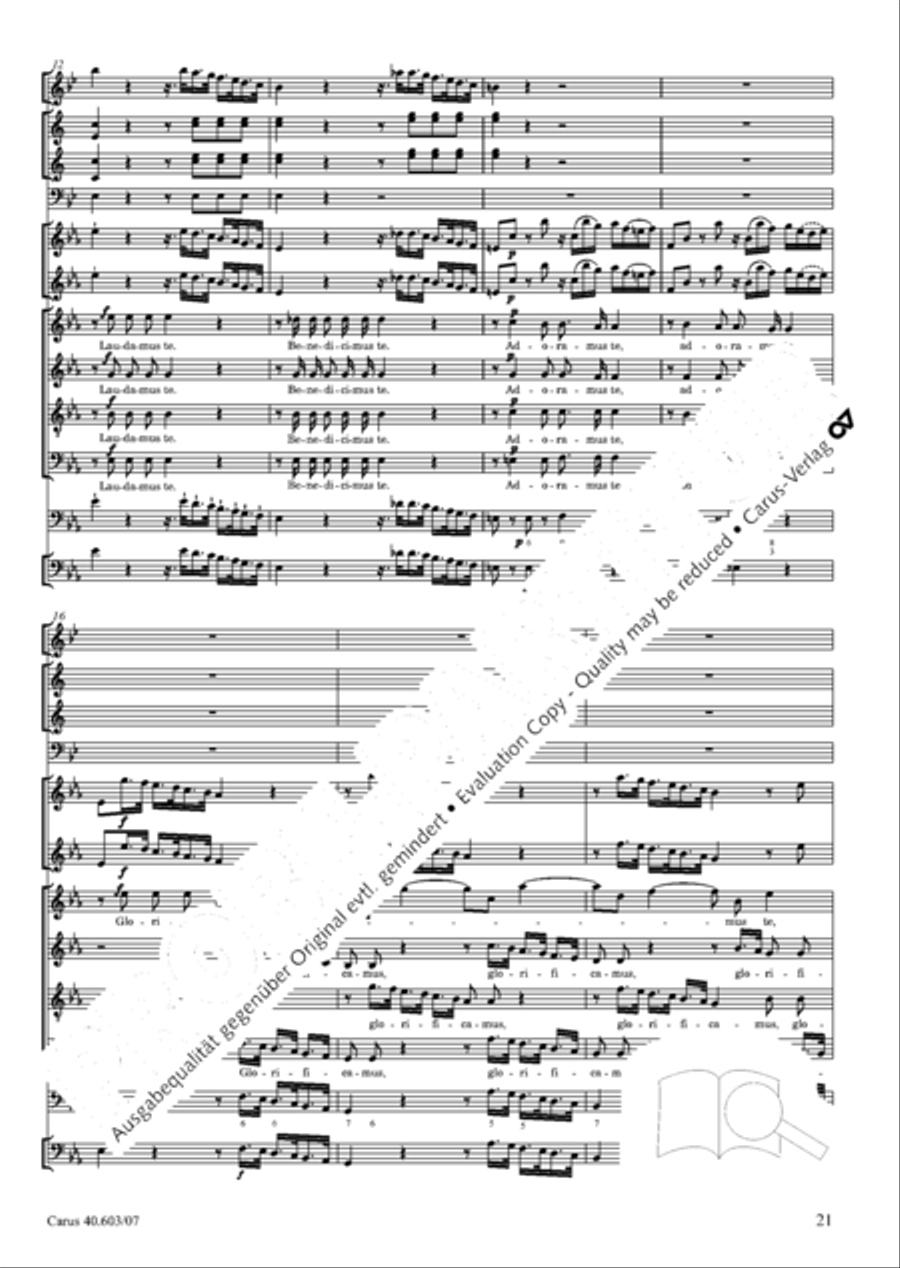 Grosse Orgelsolomesse in Es 4-Part scores gallery preview page 34
