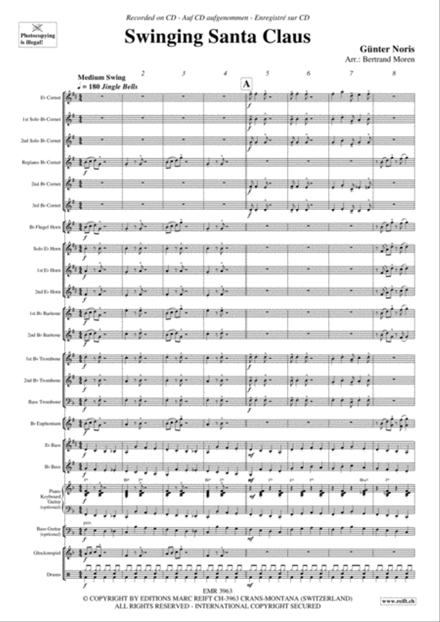 Swinging Santa Claus Brass Band scores gallery preview page 4