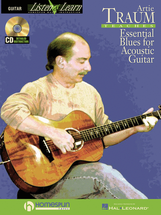 Book cover for Artie Traum Teaches Essential Blues for Acoustic Guitar