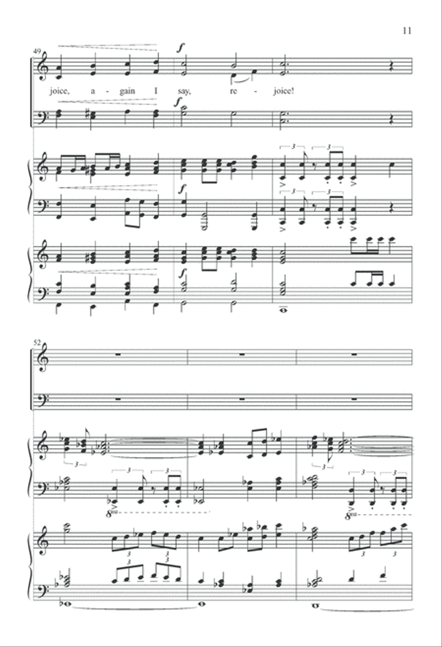 Rejoice, the Lord Is King 4-Part scores gallery preview page 11