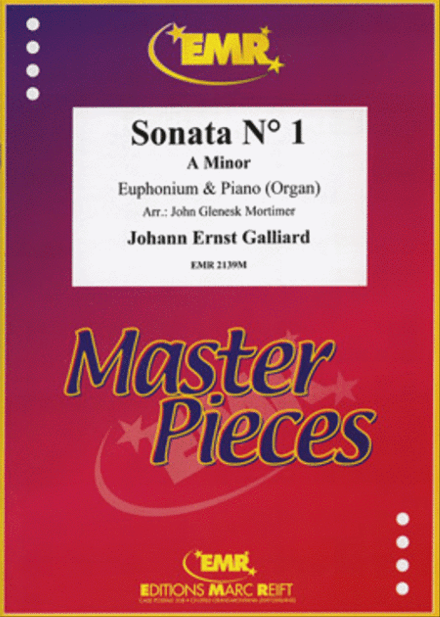 Sonata No. 1 in A minor Euphonium scores gallery preview page 1