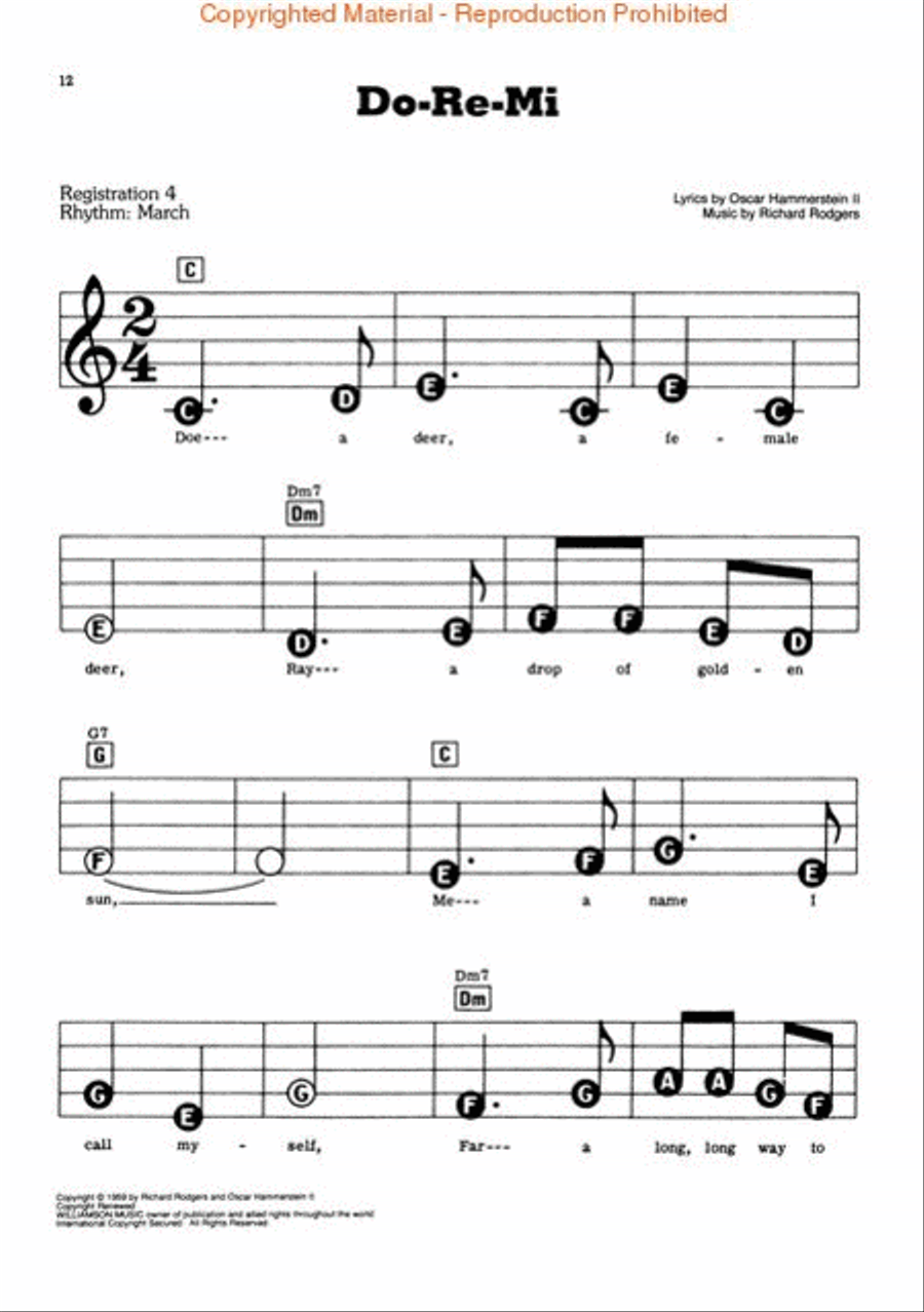 The Sound of Music Electronic Keyboard scores gallery preview page 3