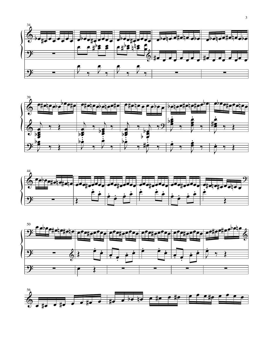 Flight of the Bumblebee Flight of the Bumblebee Organ Solo scores gallery preview page 3