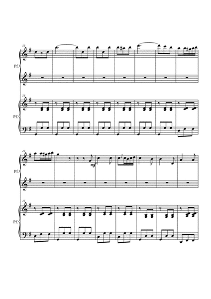 Traviata: Brindisi. Piano 4 hands image number null
