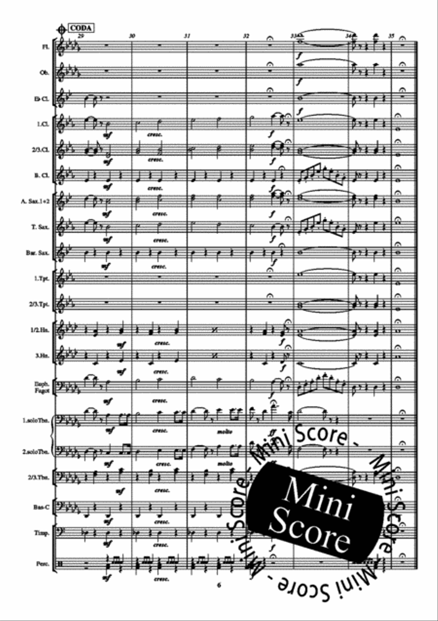 Duet uit de Parelvissers Concert Band scores gallery preview page 10