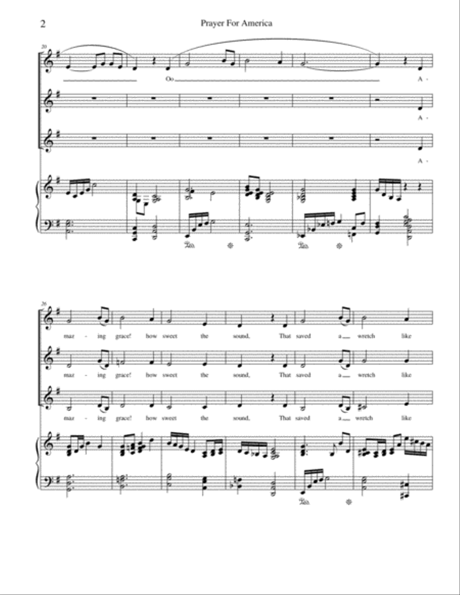 God Bless The U.S.A. SSA scores gallery preview page 2