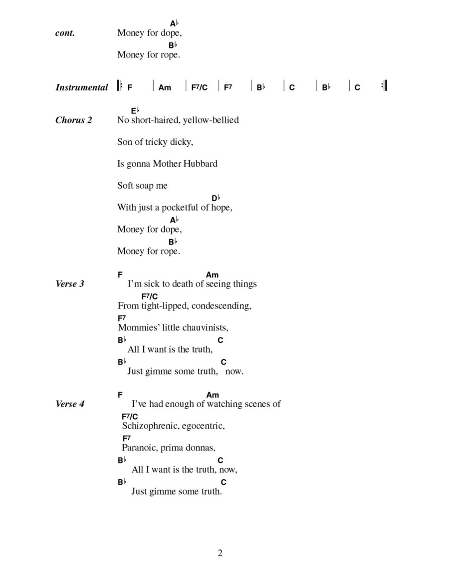 Gimme Some Truth Acoustic Guitar scores gallery preview page 2