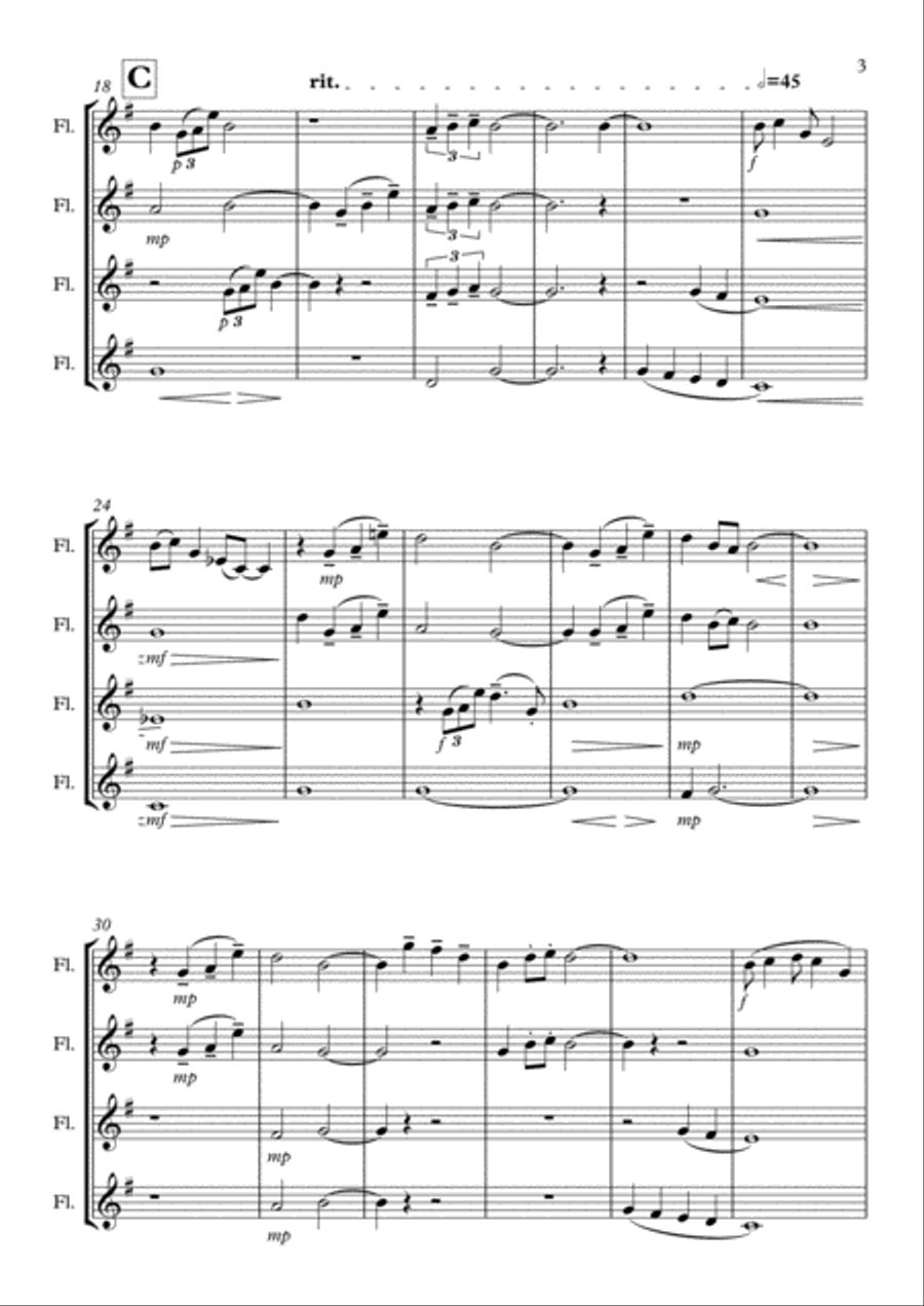 Spells of the Heart Woodwind Quartet scores gallery preview page 3