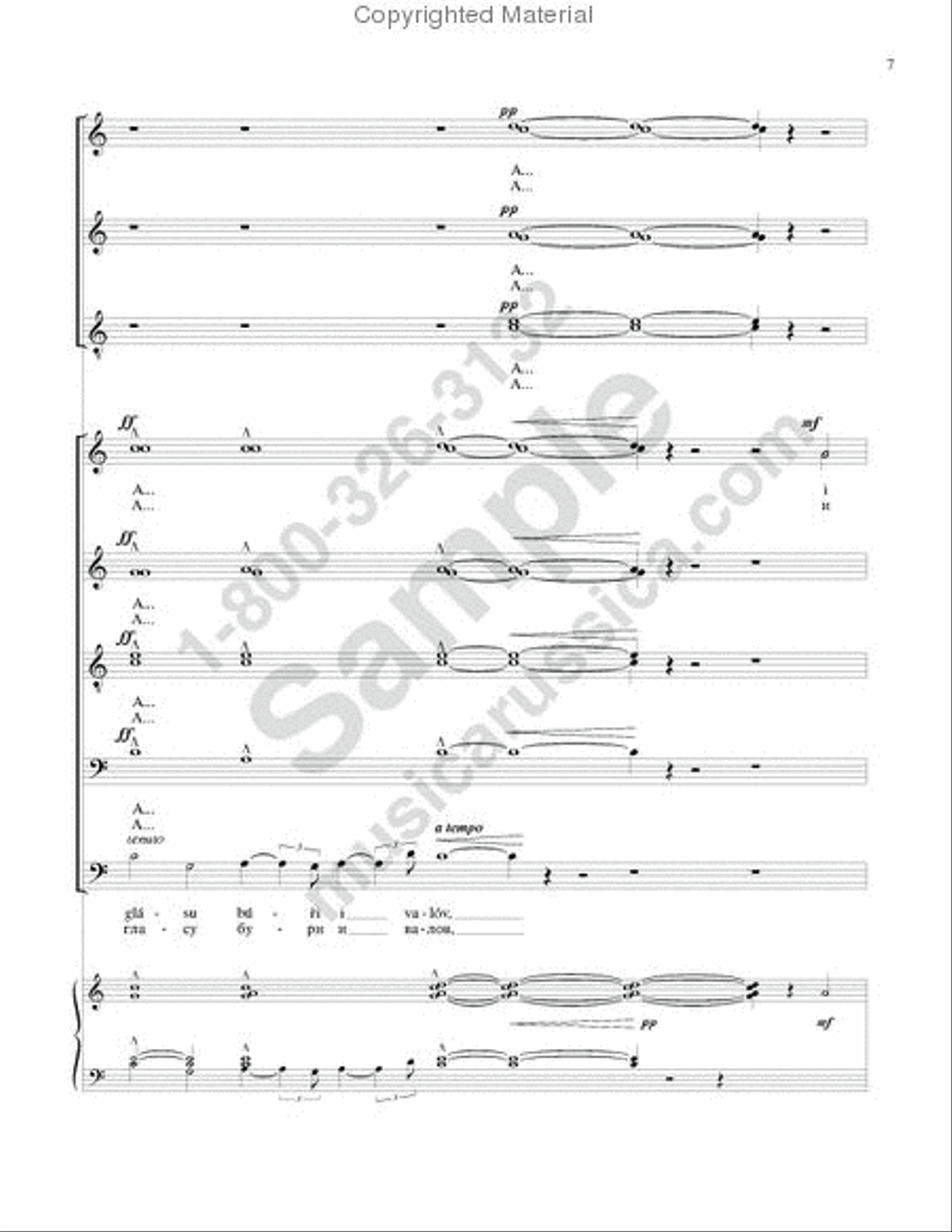 Echo ('Pushkin Wreath'-No.4) 4-Part scores gallery preview page 6