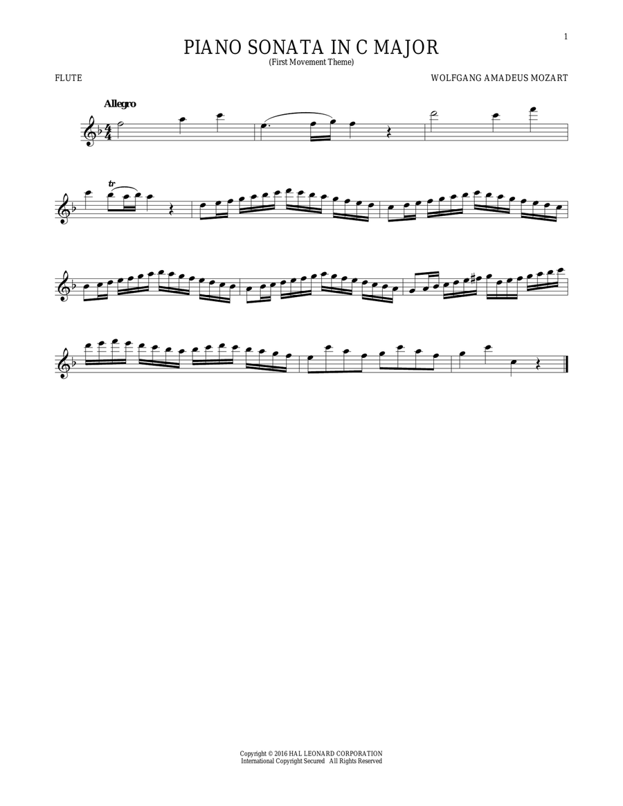 Book cover for Piano Sonata In C Major