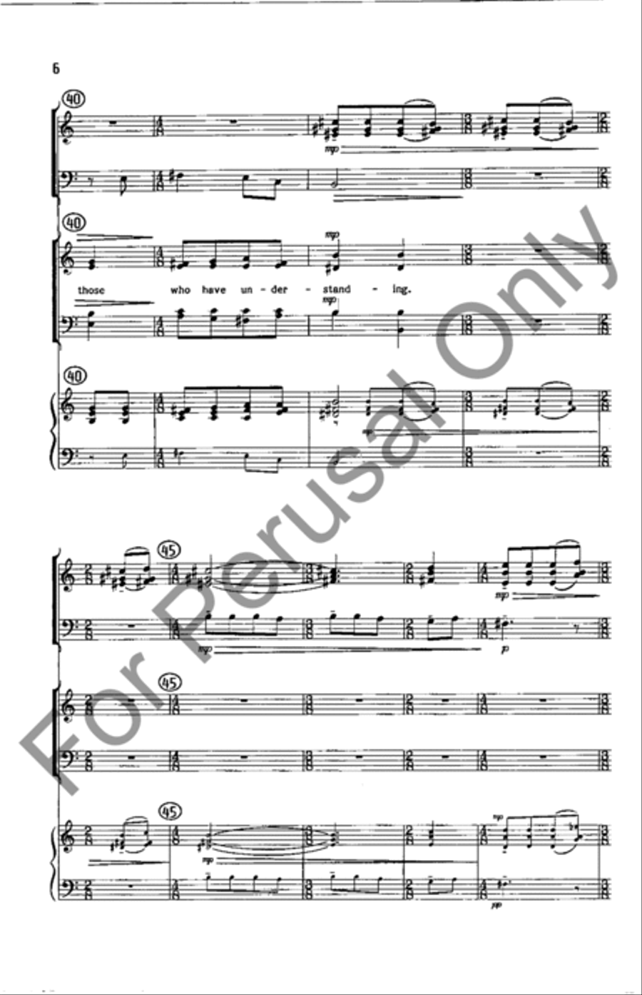 Prayer Of Daniel 4-Part scores gallery preview page 6
