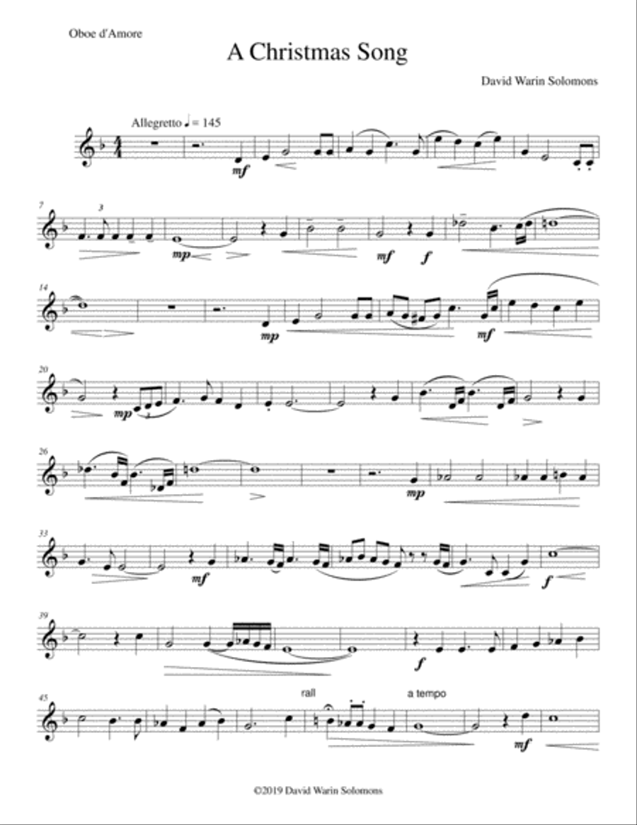 Alternative Oboe d'amore parts for the Esprit de Cor collection Oboe scores gallery preview page 1