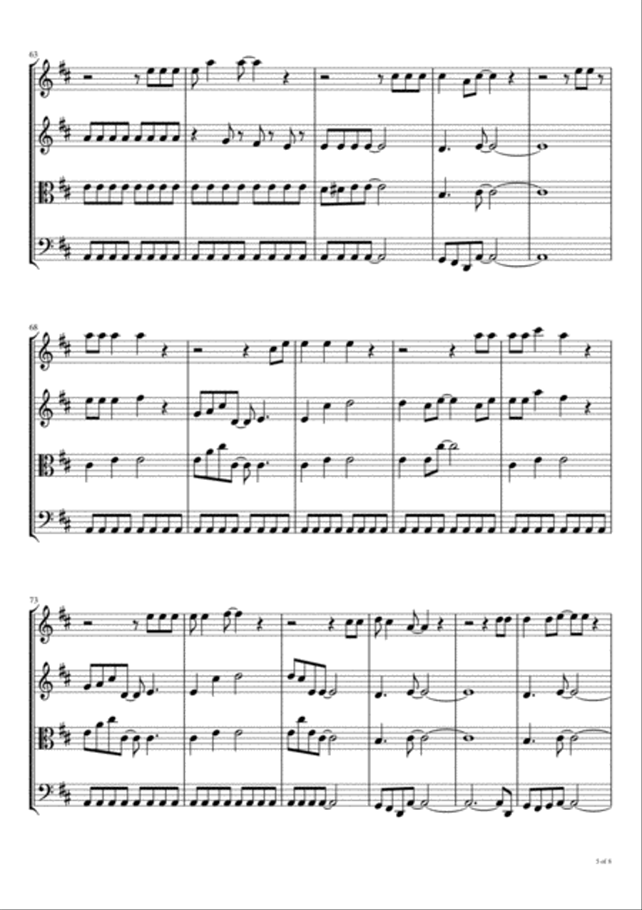 Let's Go String Quartet scores gallery preview page 6