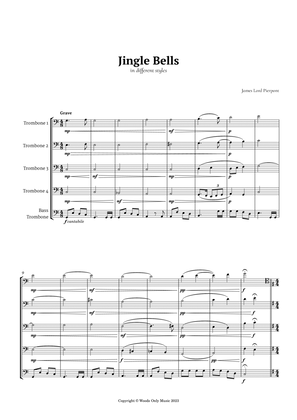 Jingle Bells in Different Styles for Trombone Quintet