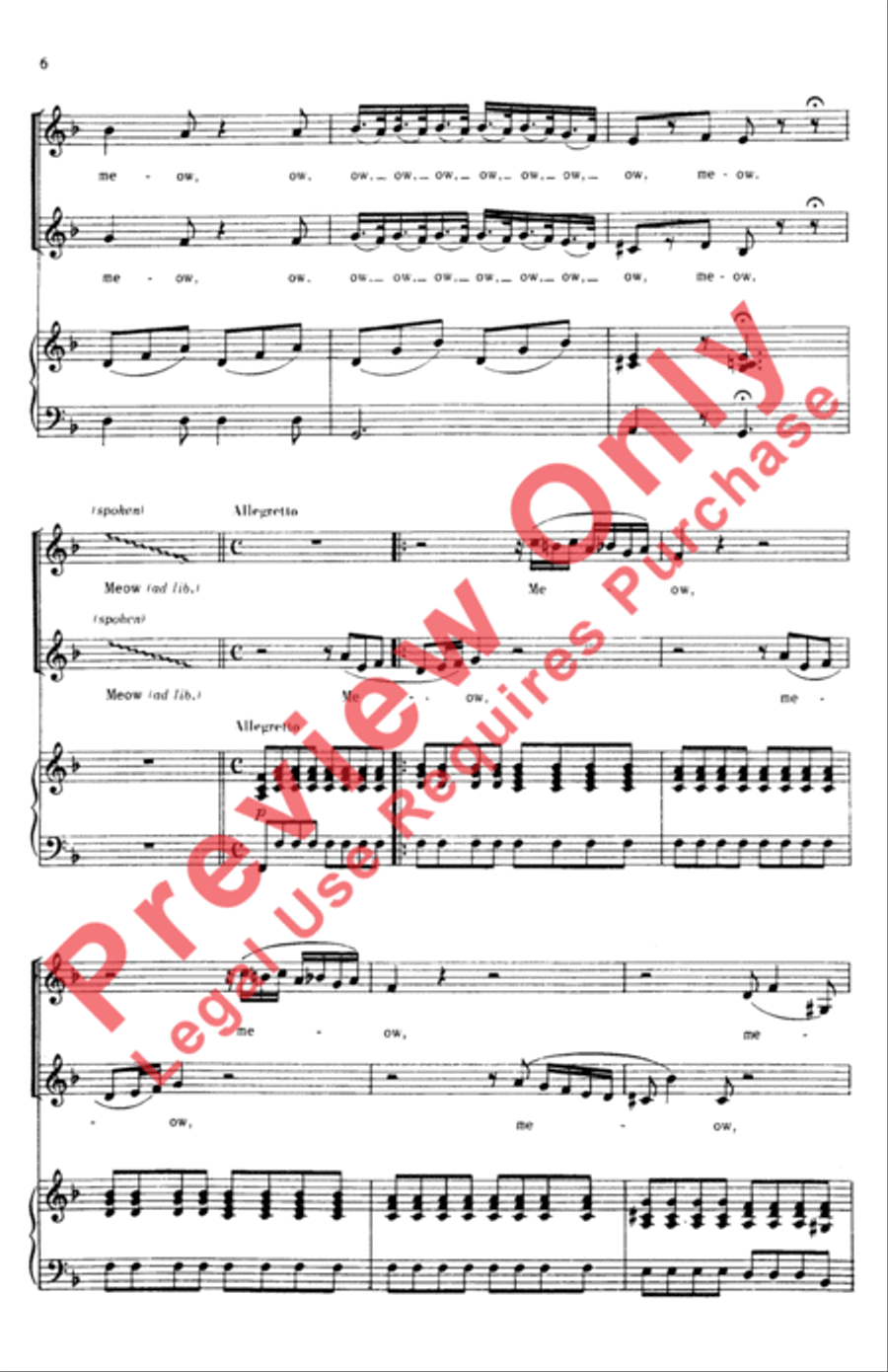 Duet for Two Cats 2-Part scores gallery preview page 5