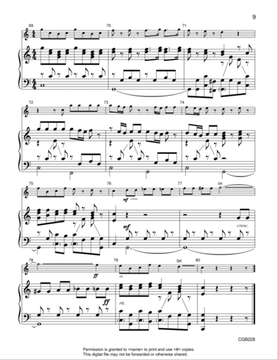 Vivaldi Concerto Vivaldi Concerto Handbell Choir scores gallery preview page 10