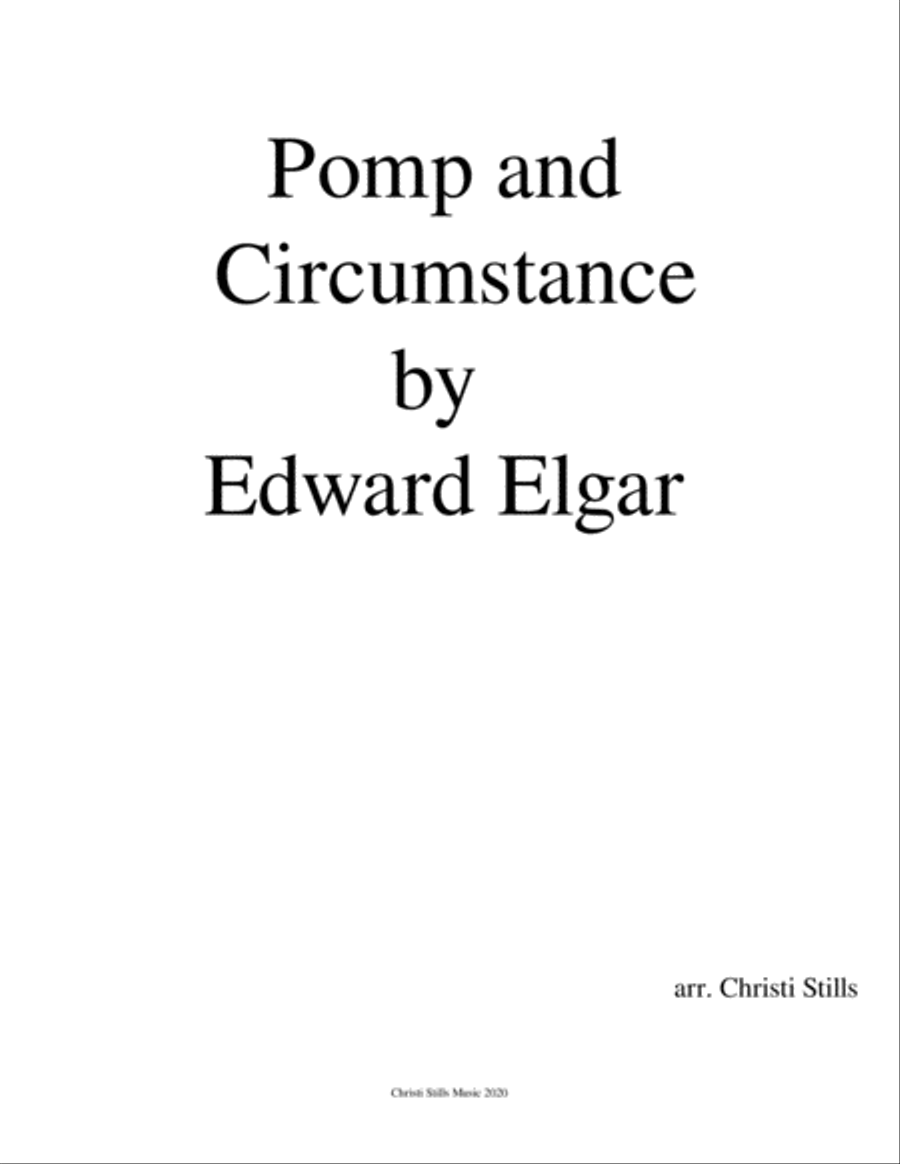 Pomp and Circumstance (Piano Solo) Piano Solo scores gallery preview page 1