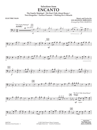Selections from Encanto (arr. Paul Murtha) - Electric Bass