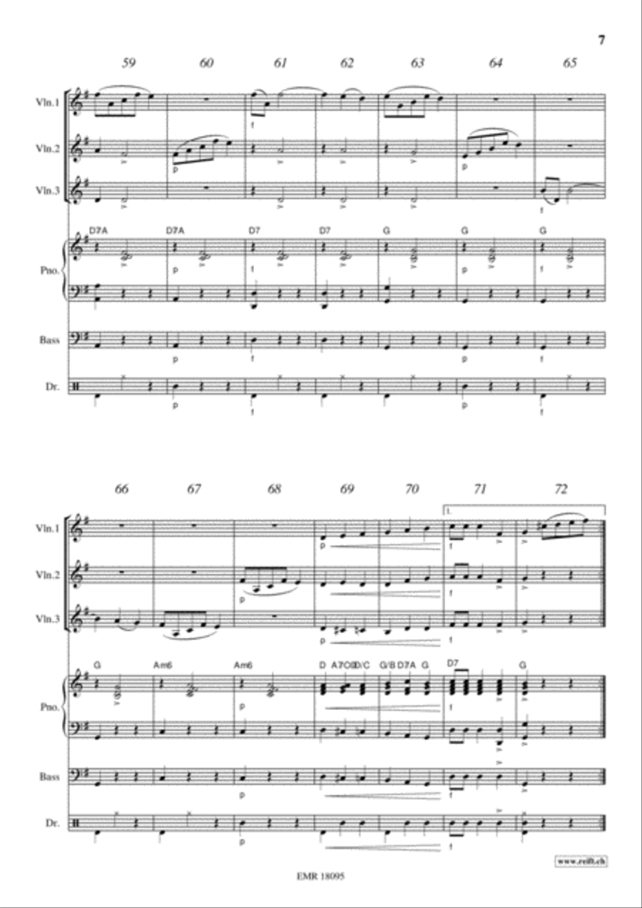 Donauwellen Violin scores gallery preview page 7