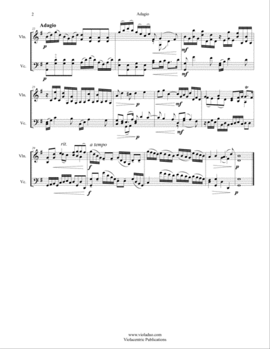 Twenty-Five Tunes for Twenty-Five Days of Christmas (for violin and cello) String Duet scores gallery preview page 5