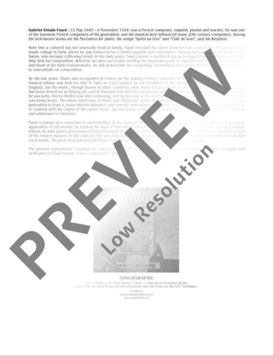 Cantique de Jean Racine Cantique de Jean Racine Performance Score scores gallery preview page 3