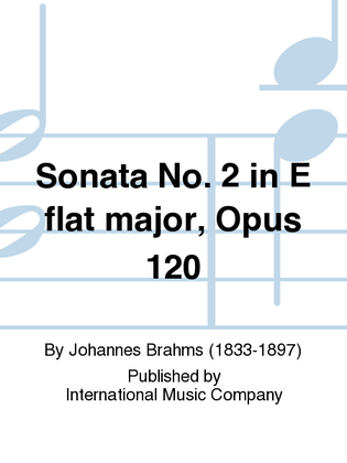 Book cover for Sonata No. 2 In E Flat Major, Opus 120