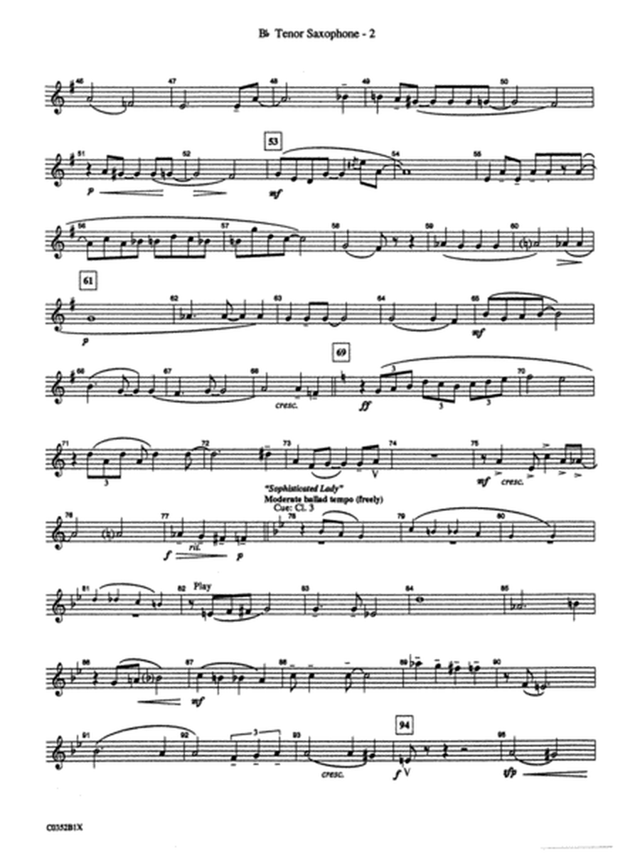 Duke Ellington! (Medley for Concert Band): B-flat Tenor Saxophone