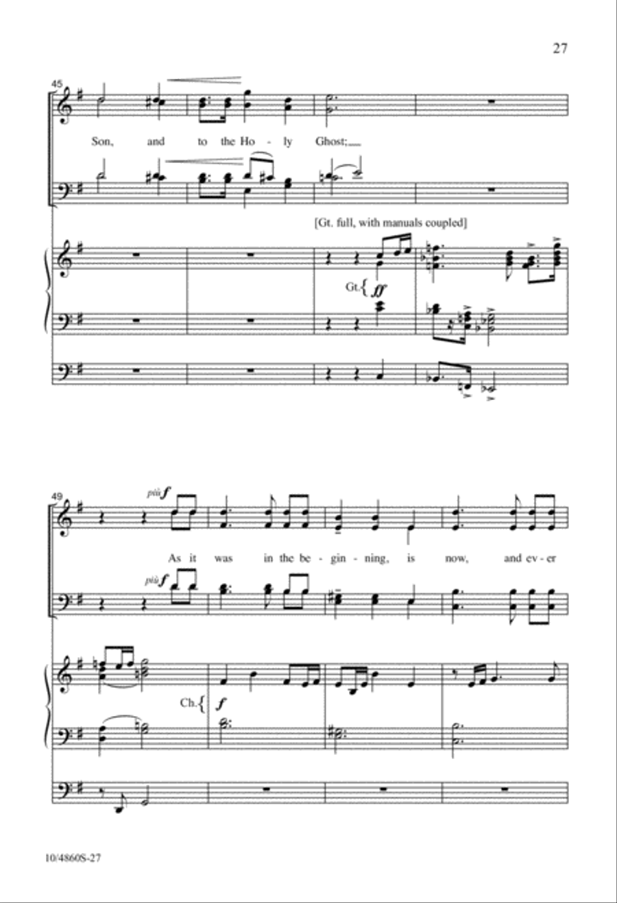 Magnificat and Nunc Dimittis (