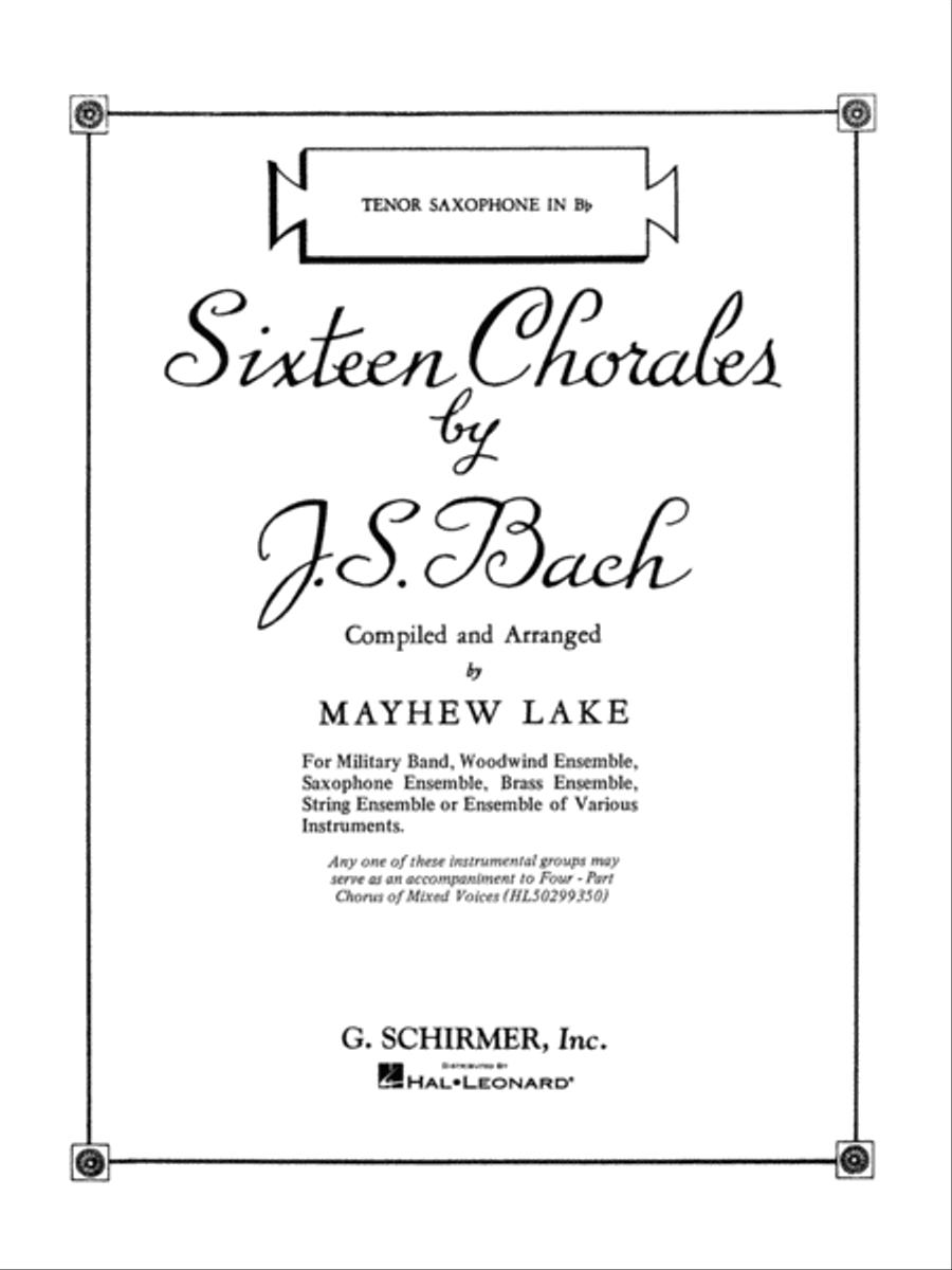 Sixteen Chorales Concert Band scores gallery preview page 1