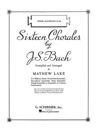 Book cover for Sixteen Chorales