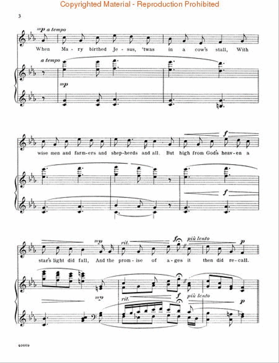 <br>Sheet music extract
