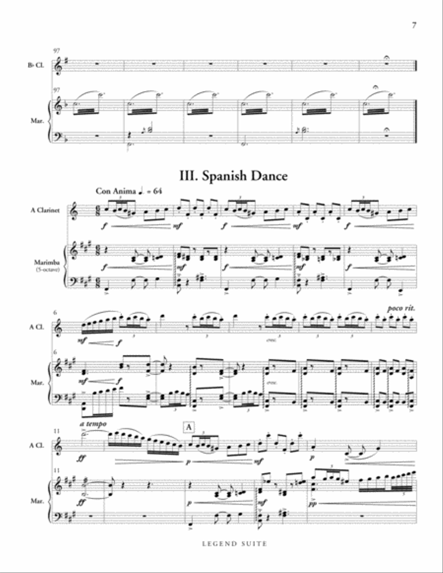 Legend Suite Clarinet scores gallery preview page 6