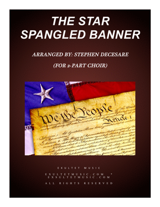 Book cover for The Star Spangled Banner (for 2-part choir)