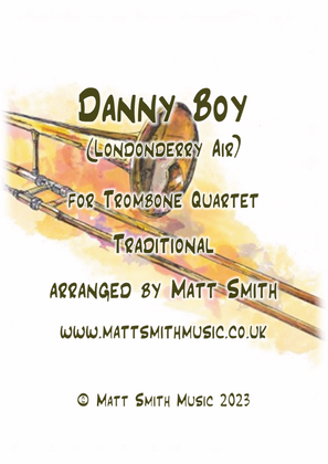 Book cover for Danny Boy (Londonderry Air) - TROMBONE QUARTET