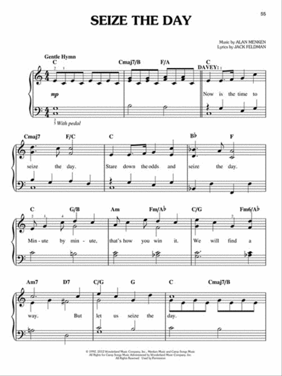 Newsies Easy Piano scores gallery preview page 4