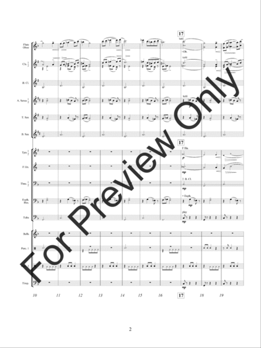 The Fortune Tellers Daughter Concert Band scores gallery preview page 6
