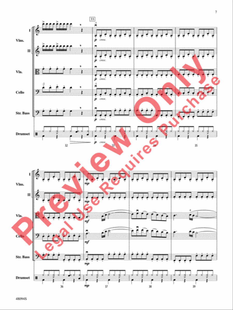 Rockin' 67 Blues Rockin' 67 Blues String Orchestra scores gallery preview page 8