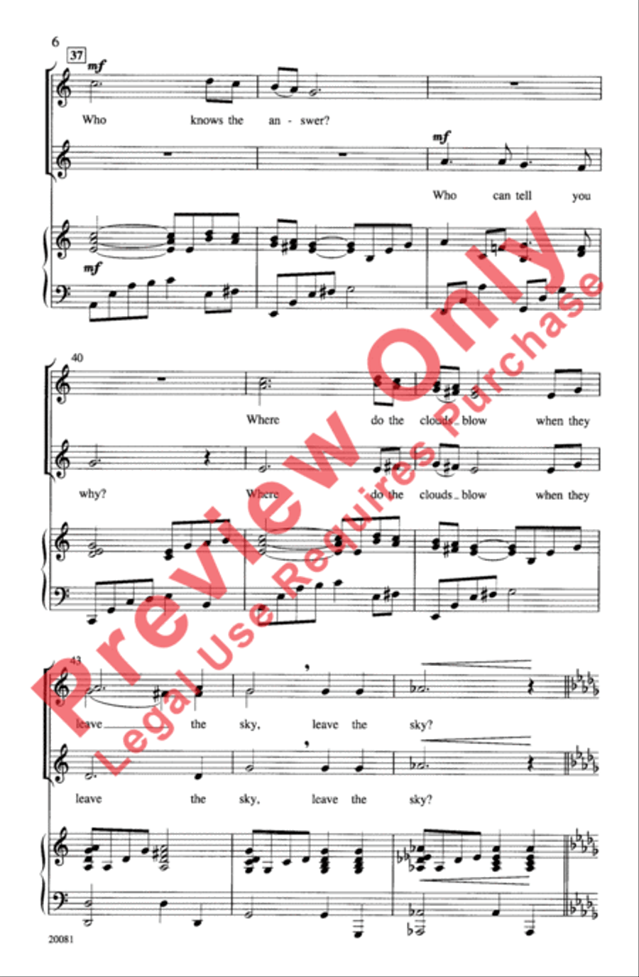 Who Has Seen the Wind? Who Has Seen the Wind? Women's Choir scores gallery preview page 6