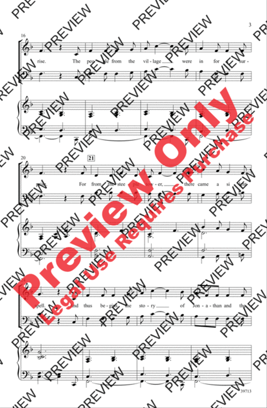 Jonathan's Bell Carol 4-Part scores gallery preview page 3
