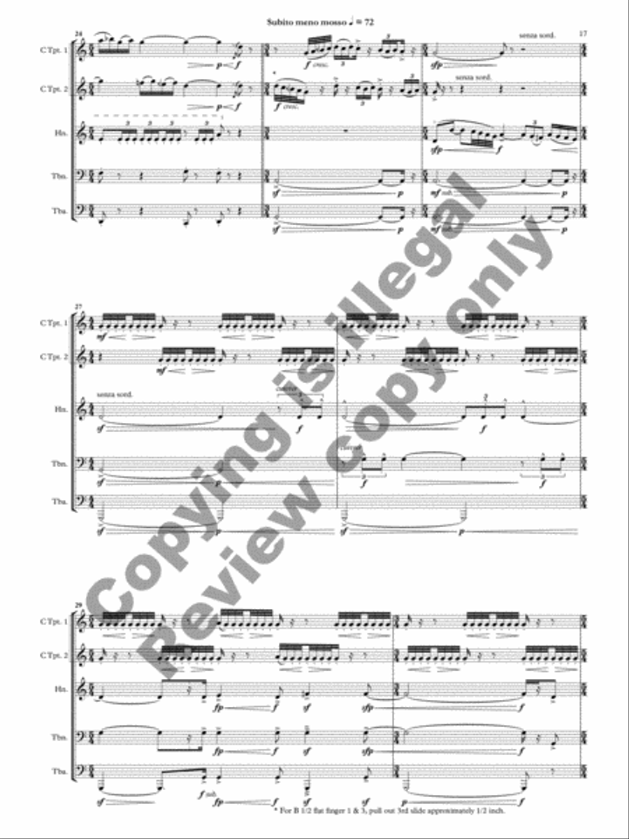Tesserae Brass Quintet scores gallery preview page 13