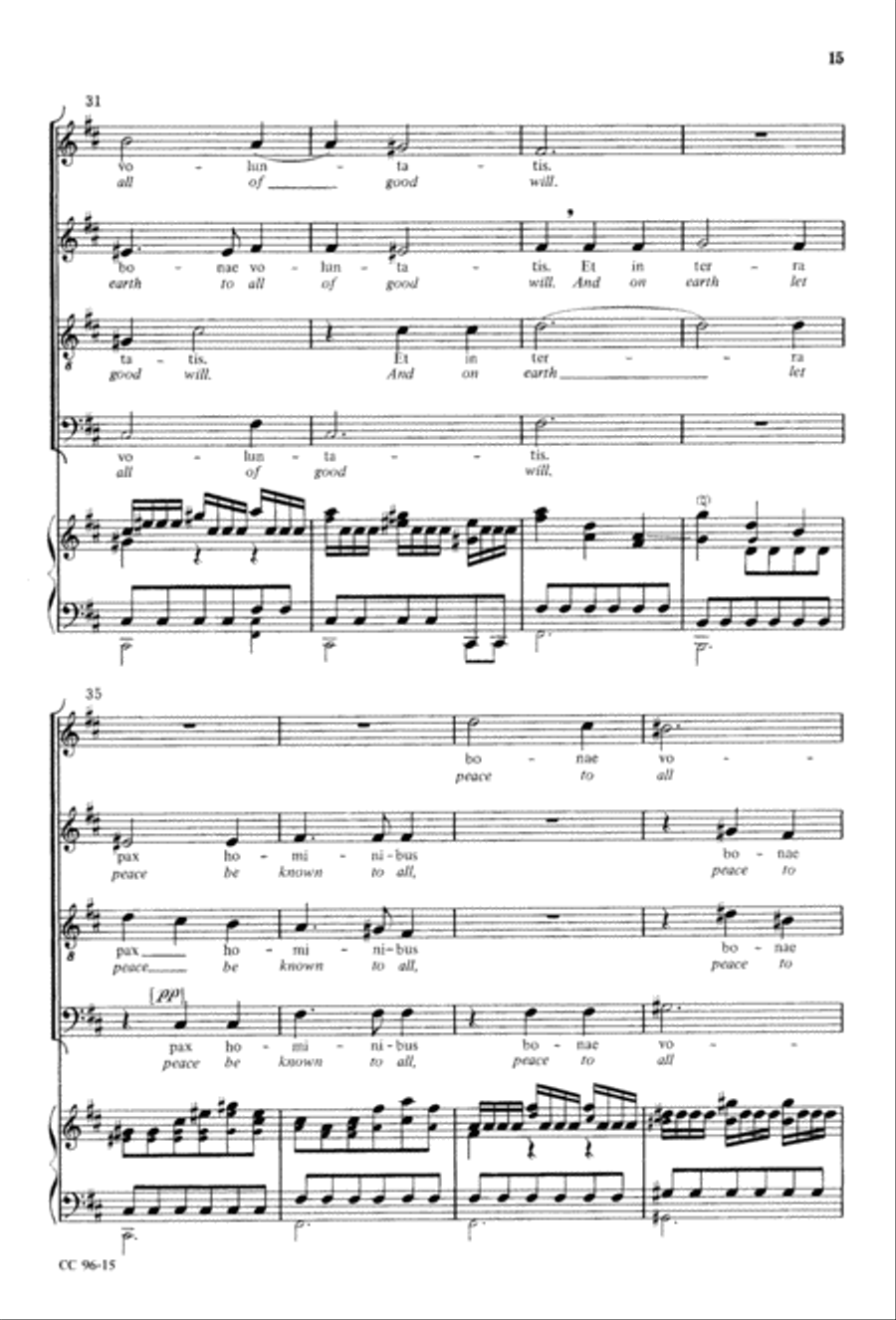 Gloria Gloria 4-Part scores gallery preview page 16
