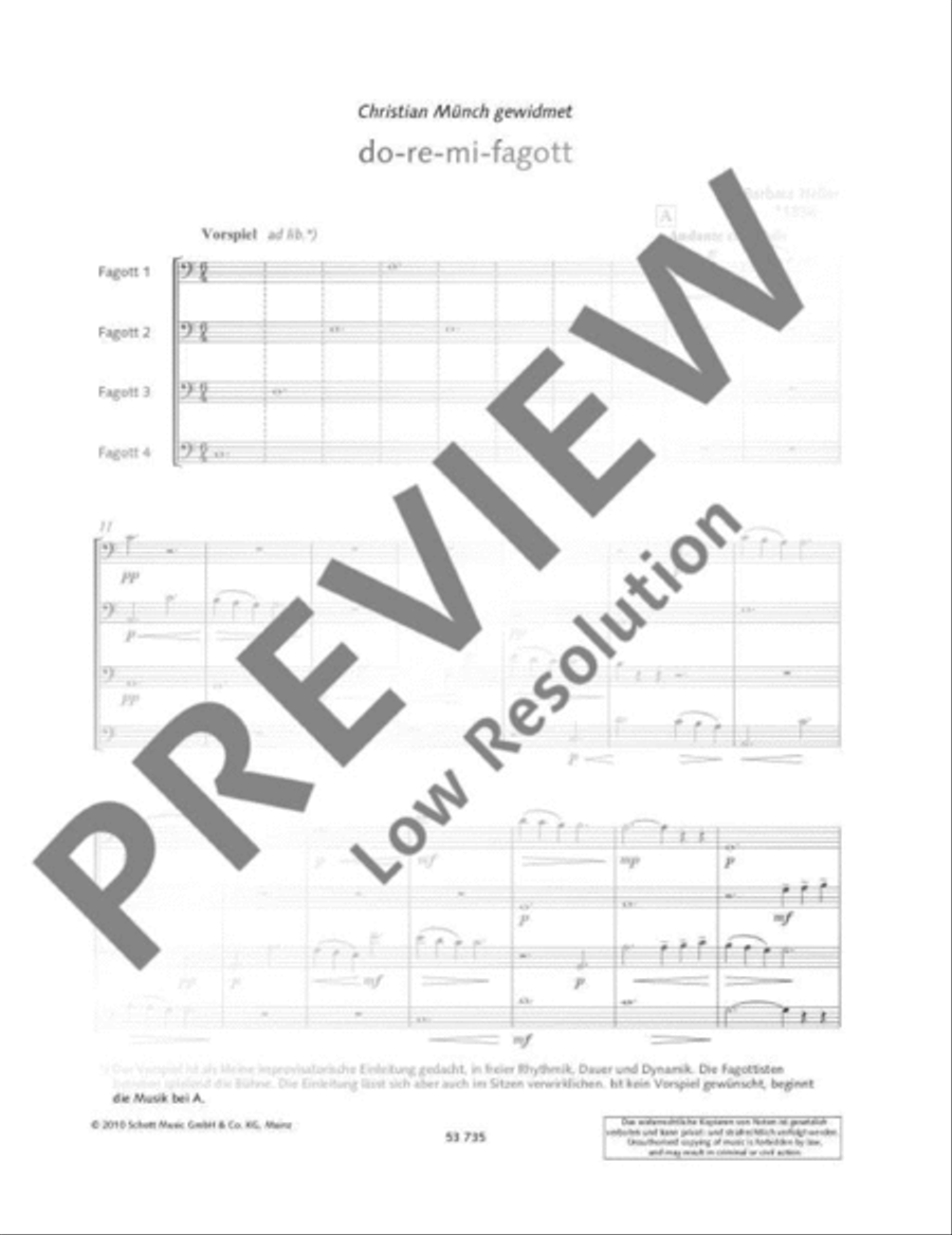 do-re-mi-fagott Bassoon Quartet scores gallery preview page 6