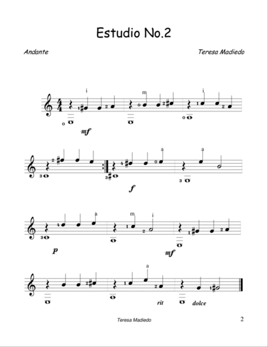 30 Estudios para Guitarra Acoustic Guitar scores gallery preview page 5