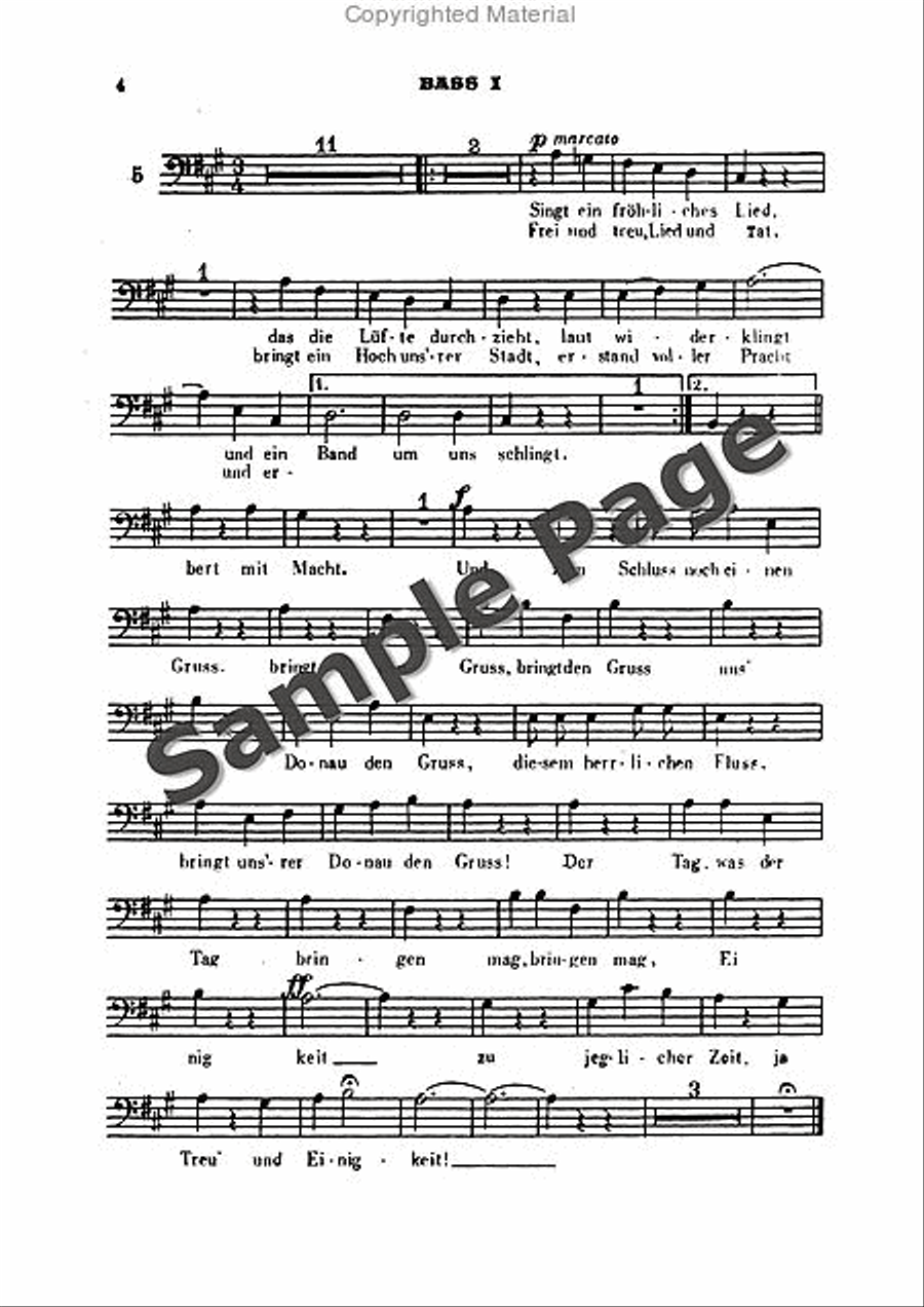 Strauss Donau Waltz Mch B1 TTBB scores gallery preview page 5