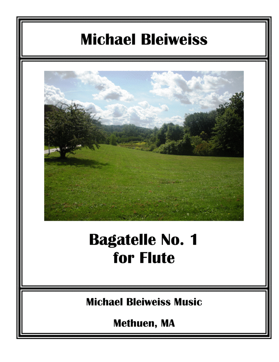 Bagatelle No. 1 for Flute Solo Chamber Music scores gallery preview page 1