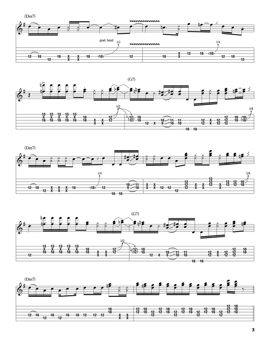 Couldn't Stand The Weather Acoustic Guitar scores gallery preview page 3