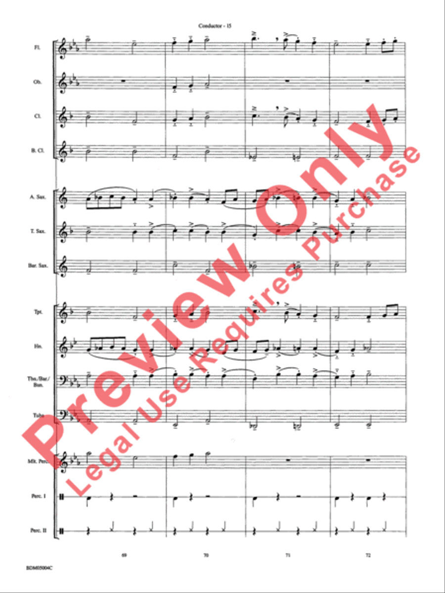 Russian Folk Dance Concert Band scores gallery preview page 17