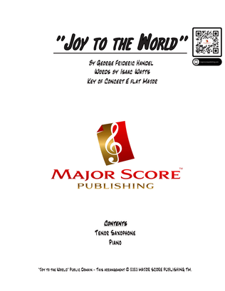 Joy to the World - Tenor Sax & Piano