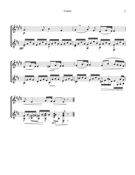 Litanei for clarinet in Bb and guitar image number null